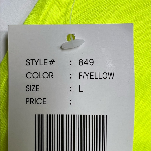 Neon Yellow Racerback Tank Top - Picture 4 of 7